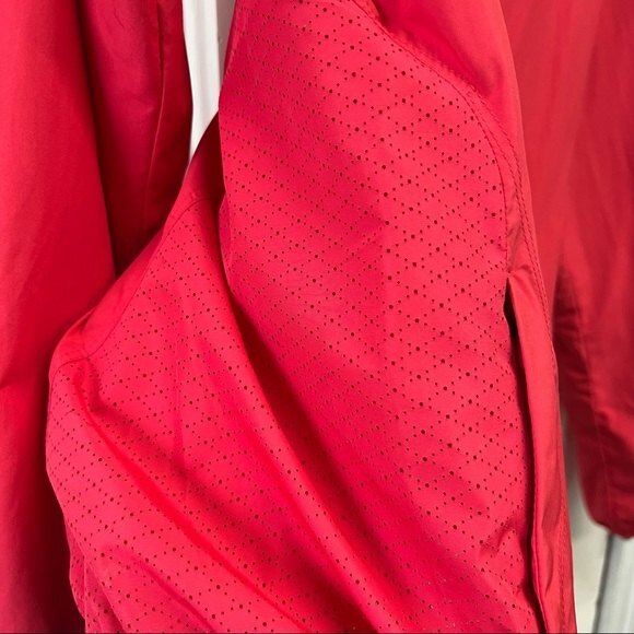 Nike zip up spring lined lightweight wind jacket coat xs pink coral color - Picture 9 of 11